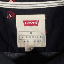 Load image into Gallery viewer, Levi's Aztec Native American Patterned Black Short Sleeve Cotton Button-Down Shirt