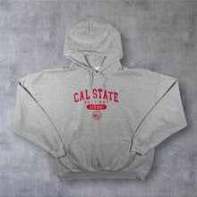 Load image into Gallery viewer, Cal State East Bay Alumni College Spellout Graphic Grey Hoodie