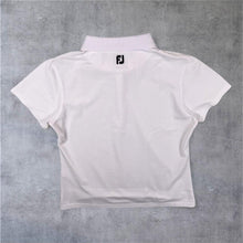Load image into Gallery viewer, FootJoy Classic Basic White Polyester Spandex Golf Sports Polo Shirt Top