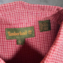 Load image into Gallery viewer, Vintage Timberland L XL Red Check Shirt Short Sleeve Button Down Outdoor 00s