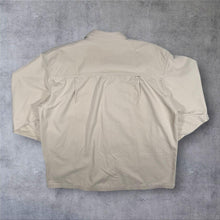 Load image into Gallery viewer, Vintage Cowboy Western Faux Leather Black Panel Cream Popper Long Sleeve Shirt