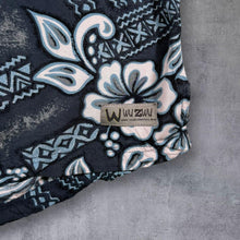 Load image into Gallery viewer, Vintage Wu Zwu Hawaiian Floral Patterned Viscose Short Sleeve Shirt