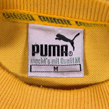 Load image into Gallery viewer, Vintage 90's Puma Embroidered Mini Logo Yellow Short Sleeve Cotton Blend T-Shirt