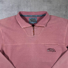 Load image into Gallery viewer, Vintage Weird Fish Washed Red Embroidered Mini Logo 1/4 Zip Sweatshirt