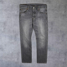 Load image into Gallery viewer, Levi's 501 Classic Straight Leg Washed Grey Cotton Denim Jeans