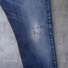 Load image into Gallery viewer, Diesel Tepphar Jeans Mens W32 Blue Slim Carrot Tapered Distressed Denim