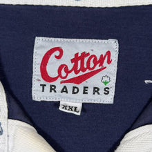 Load image into Gallery viewer, Vintage Cotton Traders Six Nations Rugby Embroidered Colour Block Long Sleeve Polo Shirt