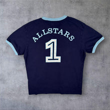 Load image into Gallery viewer, Superdry Ringspun Allstars Elvis Presley T Shirt L M Navy Ringer Graphic Tee