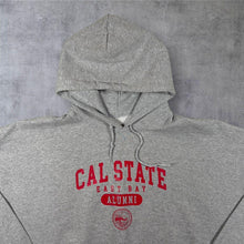 Load image into Gallery viewer, Cal State East Bay Alumni College Spellout Graphic Grey Hoodie