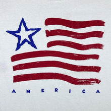 Load image into Gallery viewer, Vintage 90's America Souvenir Flag Spellout Graphic White Single Stitch T-Shirt