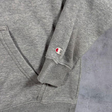 Load image into Gallery viewer, Champion Classic Big Logo Spellout Grey Pullover Hoodie