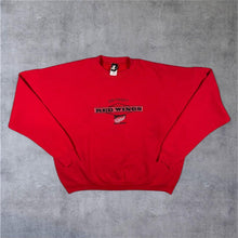 Load image into Gallery viewer, Vintage Starter NHL Detroit Red Wings Ice Hockey Embroidered Red Sweatshirt