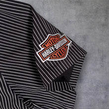 Load image into Gallery viewer, Harley Davidson Screamin Eagle Performance Parts Shirt Black Pinstripe Biker M