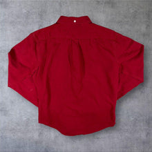 Load image into Gallery viewer, Levi's Red Tab Slim Fit Linen Cotton Blend Red Long Sleeve Shirt
