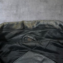 Load image into Gallery viewer, Vintage 90s Snap-on Genuine Leather Jacket Black Workwear Bomber XL
