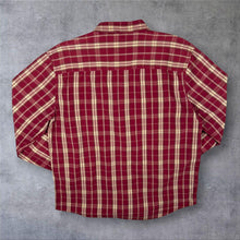 Load image into Gallery viewer, Wrangler Western "Casual Fit" Red White Plaid Check Long Sleeve Cotton Shirt