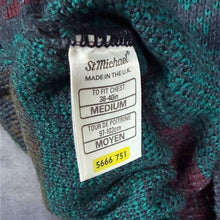 Load image into Gallery viewer, Vintage St Michael M&S Jumper Medium UK 90s Geometric Fair Isle Knit Acrylic