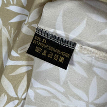 Load image into Gallery viewer, Vintage Surfing Hawaiian Floral Pattern Beige Polyester Short Sleeve Shirt