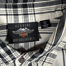 Load image into Gallery viewer, Harley Davidson MotorClothes Racing Plaid Shirt 2XL Tall Biker Motorcycle XXL