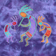 Load image into Gallery viewer, Vintage Native American Art Graphic Purple Tie Dye Single Stitch Cotton T-Shirt