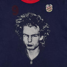 Load image into Gallery viewer, Superdry Ringspun Allstars Sid Vicious T Shirt XL Large Punk Sex Pistols Navy Blue