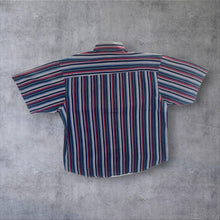 Load image into Gallery viewer, Vintage Pendleton Made In USA Multi Striped Short Sleeve Button-Up Cotton Shirt