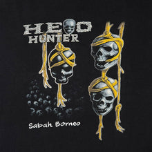 Load image into Gallery viewer, Head Hunter Sabah Borneo T Shirt L Gothic Skull Y2K Graphic Souvenir Tee