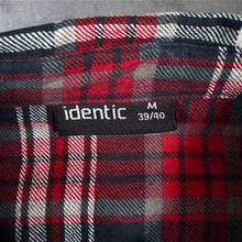 Load image into Gallery viewer, Identic Mens M 39/40 Red Plaid Flannel Shirt Tartan Check Grunge Lumberjack