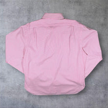 Load image into Gallery viewer, Polo Ralph Lauren Shirt 17 43 XL Pink White Pinstripe Pony Logo Long Sleeve