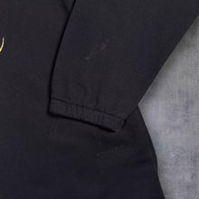 Load image into Gallery viewer, Vintage 90s Cityscape Quebec Canada Sweatshirt Maple Leaf Quarter Zip Black