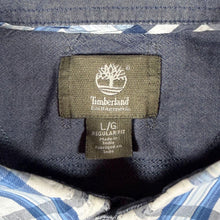 Load image into Gallery viewer, Timberland Regular Fit Blue White Black Check Cotton Long Sleeve Button-Down Shirt