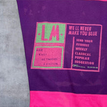 Load image into Gallery viewer, Vintage 80s Lycee Mixte Sweatshirt M/L Neon Colour Block Boxy Retro Graphic