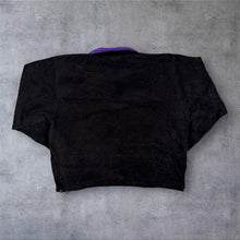 Load image into Gallery viewer, Vintage Champion LA Lakers NBA 1/4 Zip Fleece Black Purple Spellout 90s XXL