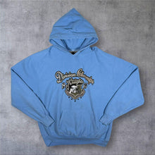 Load image into Gallery viewer, Vintage Steve And Barry's "New York Knights" Embroidered Spellout Blue Hoodie