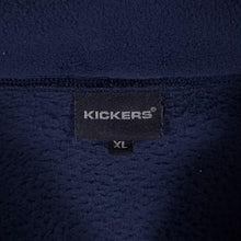 Load image into Gallery viewer, Vintage Kickers XL Navy Blue Quarter Zip Fleece Pullover Sweatshirt Y2K