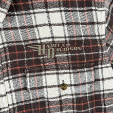 Load image into Gallery viewer, Harley Davidson Genuine MotorClothes Flannel Shirt XL Plaid Embroidered Biker