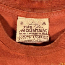 Load image into Gallery viewer, Vintage The Mountain (2000) Tiger Animal Wildlife Graphic Orange Tie Dye T-Shirt