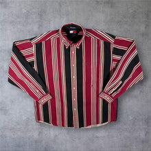 Load image into Gallery viewer, Vintage Tommy Hilfiger Mini Crest Logo Multi Striped Long Sleeve Button-Down Shirt