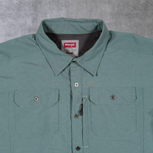 Load image into Gallery viewer, Wrangler Outdoor Series "Regular Fit" Dusty Blue Hiking Utility Long Sleeve Shirt