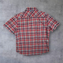 Load image into Gallery viewer, MCS Marlboro Classics Shirt XL Slim Fit Madras Plaid Western Short Sleeve