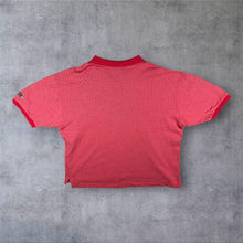 Load image into Gallery viewer, Vintage Faldo By Pringle Red Patterned Cotton Golf Short Sleeve Polo Shirt