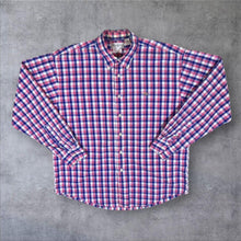 Load image into Gallery viewer, Vintage Yves Saint Laurent YSL Plaid Check Cotton Long Sleeve Button-Up Shirt