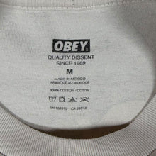 Load image into Gallery viewer, Obey Floral Skater Logo Graphic Cream Cotton Short Sleeve T-Shirt