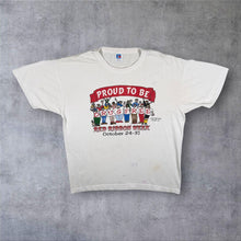 Load image into Gallery viewer, Vintage 80's Russell Athletic "Proud To Be Drug Free" Graphic White Single Stitch T-Shirt