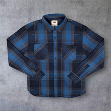 Load image into Gallery viewer, Levi's Classic Red Tab Blue Mix Check Long Sleeve Cotton Shirt