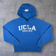 Load image into Gallery viewer, Vintage Jansport "UCLA Bruins" Embroidered College Spellout Blue Hoodie