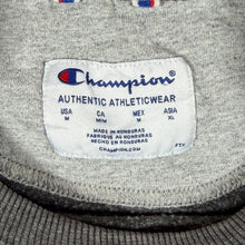 Load image into Gallery viewer, Champion Classic Embroidered Big Spellout Faded Grey Crewneck Sweatshirt