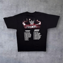 Load image into Gallery viewer, WWE "I Was There" Smackdown Raw UK Europe Tour Graphic Black T-Shirt