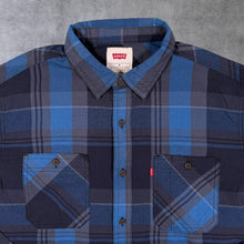Load image into Gallery viewer, Levi's Classic Red Tab Blue Mix Check Long Sleeve Cotton Shirt
