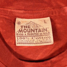 Load image into Gallery viewer, Vintage The Mountain (2000) Tiger Animal Wildlife Graphic Orange Tie Dye T-Shirt